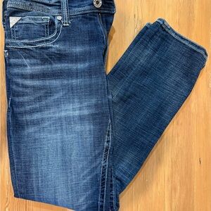 Salvage Havoc Slim Straight Fit Dark Blue Denim Jeans 34x32